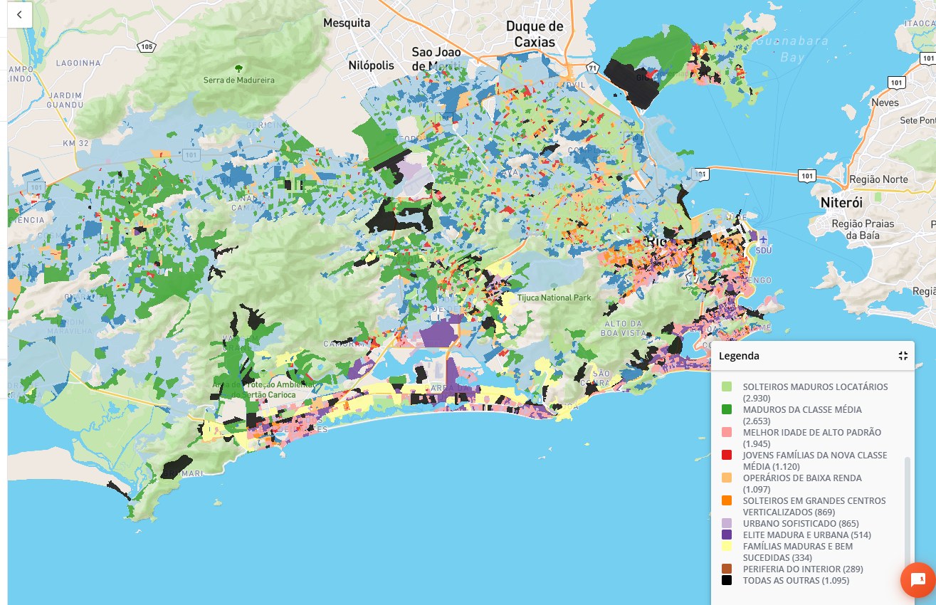 Rio de Janeiro · novos segmentos